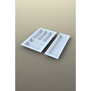 Mutfak Çekmece Içi Kaşıklık 44cm X 48cm Yanlar Ve Boydan 4cm Kesilebilir, Beyaz