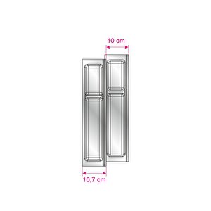 Mutfak Çekmece İçi Modüler İki Bölmeli Kaşıklık 11cmx48cm(boydan 4cm Kesilebilir)