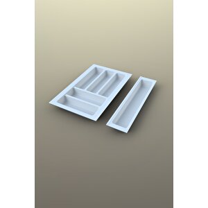 Mutfak Çekmece Içi Kaşıklık 39cm X 48cm Yanlar Ve Boydan 4cm Kesilebilir, Beyaz