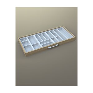 Mutfak Çekmece Içi Kaşıklık 104cm X 48cm Yanlar Ve Boydan 4cm Kesilebilir, Beyaz