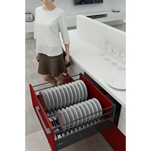 Çekmece Içi Tabaklık 27cmx48cm, Antresit (3cm En Ve 6 Cm Boydan Kesilebilir)