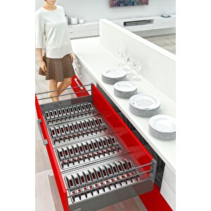 Çekmece Içi Tabaklık 27cmx48cm, Antresit (3cm En Ve 6 Cm Boydan Kesilebilir)