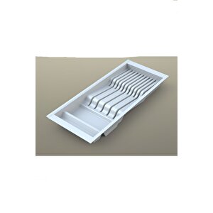 Mutfak Çekmece Içi Beyaz Modüler Bıçaklık 20,5cm X 48cm (boydan 4cm Kesilebilir)