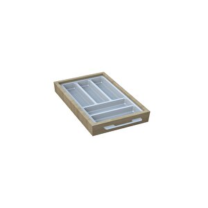 Mutfak Çekmece Içi Kaşıklık 29cm X 48cm (yanlar Ve Boydan 4cm Kesilebilir) Antrasit Gri