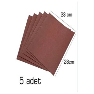 Su Zımparası 800 Kum Yumuşak Kağıt Yüksek Kalite 23x28 Cm (5 Adet)