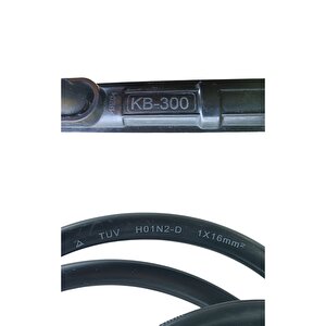Kablolu Kaynak Pensesi (elektrot Tutucu) Kablo Takımı 16 Mm2, 300a, 190 Cm