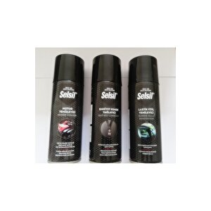 Motor Temizleme Spreyi 200 Ml- Emniyet Kemeri Yağlayıcı 200 Ml - Lastik Fitil Yenileme Spreyi 200 Ml