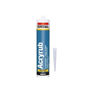 Acryrub Sılıkonize Mastik 500 Gr Beyaz