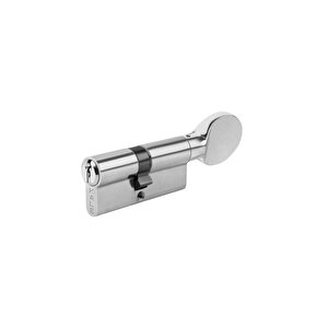 Nikel 68 Mm Standart Mandallı Çelik Silindir Barel Kapı Kilidi (164gmc00006)