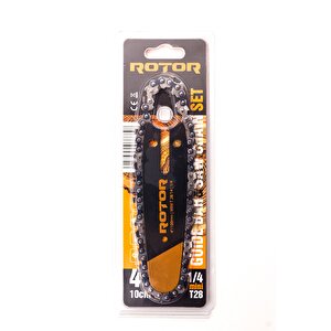 8" Set Pala + Zincir 1/4 Mini T48 - 24 Diş