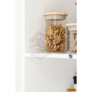 Tamamı Mdf Özel Ölçülü Dolap Modeli Beyaz / Safir Meşe