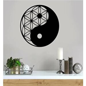 Yaşam Çi̇çeği̇ Yi̇ng Yang Mi̇toloji̇k Sembol Duvar Dekoru 40