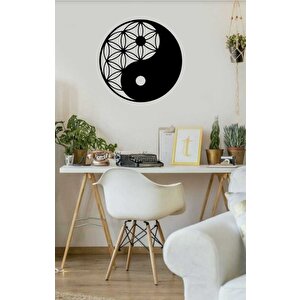 Yaşam Çi̇çeği̇ Yi̇ng Yang Mi̇toloji̇k Sembol Duvar Dekoru 40