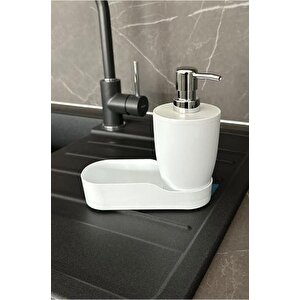 Beyaz Pure Mutfak Sıvı Sabunluk M-e91-01