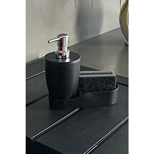 Siyah Pure Mutfak Sıvı Sabunluk M-e91-06