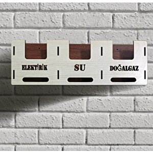 Şirin Lazer Apartman Ortak Alan Elekti̇ri̇k Doğalgaz Su Fatura Kutusu Ahşap Mdf