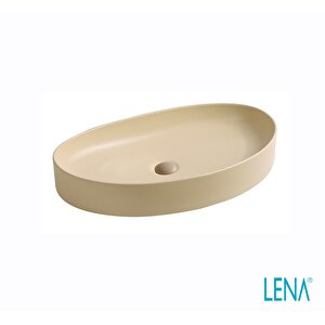 Tezgahüstü Lavabo (mat Krem)
