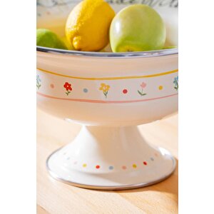 Acar Made With Love Emaye Ayaklı Meyvelik - 28 Cm Xap-07711