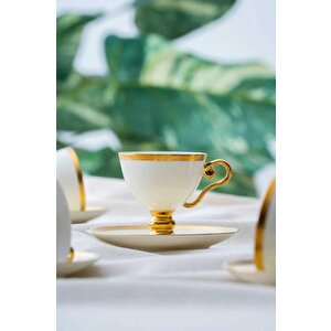 Hxf-06550 Thelma Gold 6lı Kahve Fincan Takımı