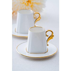 Luno Duo Gold 2 Kişilik Kahve Fincan Takımı Sct-06171