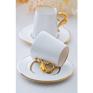 Luno Duo Gold 2 Kişilik Kahve Fincan Takımı Sct-06171