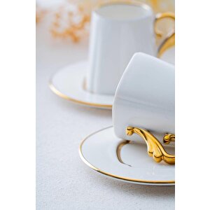 Luno Duo Gold 2 Kişilik Kahve Fincan Takımı Sct-06171
