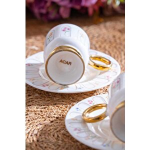 Acar Kai-07516 Aren 6lı Kahve Fincan Takımı