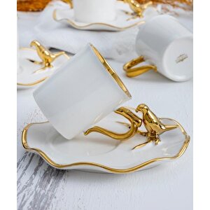 Hxf-05099 Ornitto 6lı Kahve Fincan Takımı