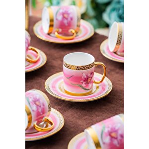 Hxf-06920 Tulip 6lı Kahve Fincan Takımı