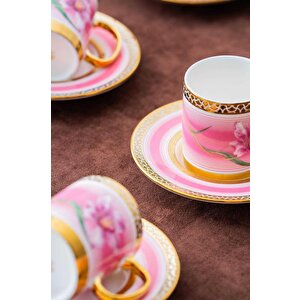 Hxf-06920 Tulip 6lı Kahve Fincan Takımı