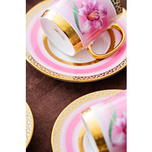 Hxf-06920 Tulip 6lı Kahve Fincan Takımı