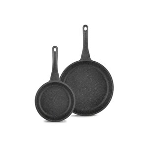Focus Döküm Granit 2'li Tava Seti (orta Boy 24cm+ Büyük Boy 28cm)