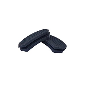 Silikon Tencere Tava Tutacağı Yanmaz Yapışmaz Tutamaç Set 9 X 4 Cm Siyah ( 1 Set 2 Adetten Oluşur )