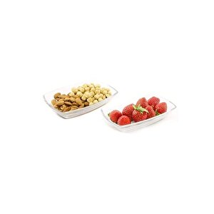 54673 Tokio 6'lı Servis Meze Cam Sunum Tabağı