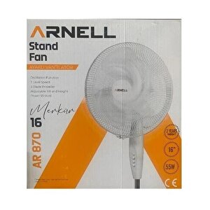 Arnel 16'' Ayaklı Vantilatör Ar-870 Beyaz