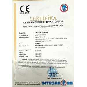 Tüplü Lav Taşlı 35*50 Cm Büyük Mangal Seti