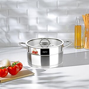 Silver Mat Trend 20 Cm Derin Çelik Tencere