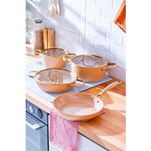Ultimate Pro 7 Parça Tencere Seti Rosegold Bft-06764