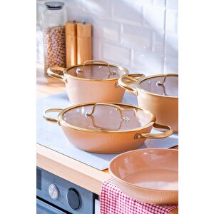 Ultimate Pro 7 Parça Tencere Seti Rosegold Bft-06764