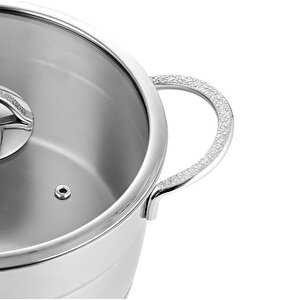 Silver Mat Trend 22 Cm Derin Çelik Tencere