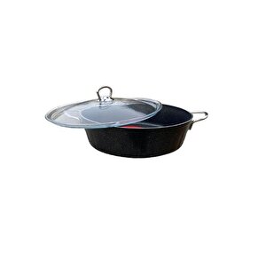 Fms Basık 30 Cm Granit Tencere Gri