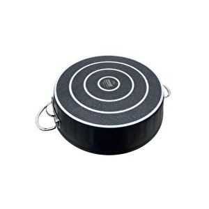 Fms Basık 24 Cm Granit Tencere Gri