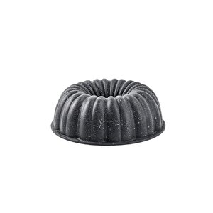 Papatya 26 Cm Döküm Granit Kek Kalıbı Gri