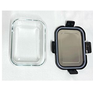 Ckr3488 Cam Saklama Kabı 1000 Ml Siyah