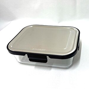 Ckr3489 Cam Saklama Kabı 1500 Ml Siyah