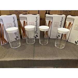 43736b Breakfast 4'lü Kavanoz 730 Cc Beyaz