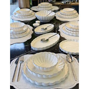 Passion Silver 29 Parça Yemek Takımı Por-07116