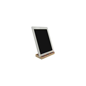 Ahşap Tablet Tutacağı - Baskılı Desen Model