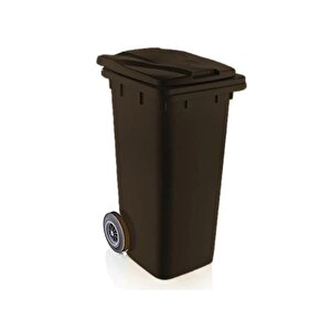 Sy-6506 Eko Tekerlekli Kapaklı Plastik Çöp Konteyneri 120 Lt Siyah
