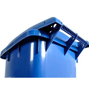 Omnipazar Sy-6506 Eko Tekerlekli Kapaklı Plastik Çöp Konteyneri 120 Lt